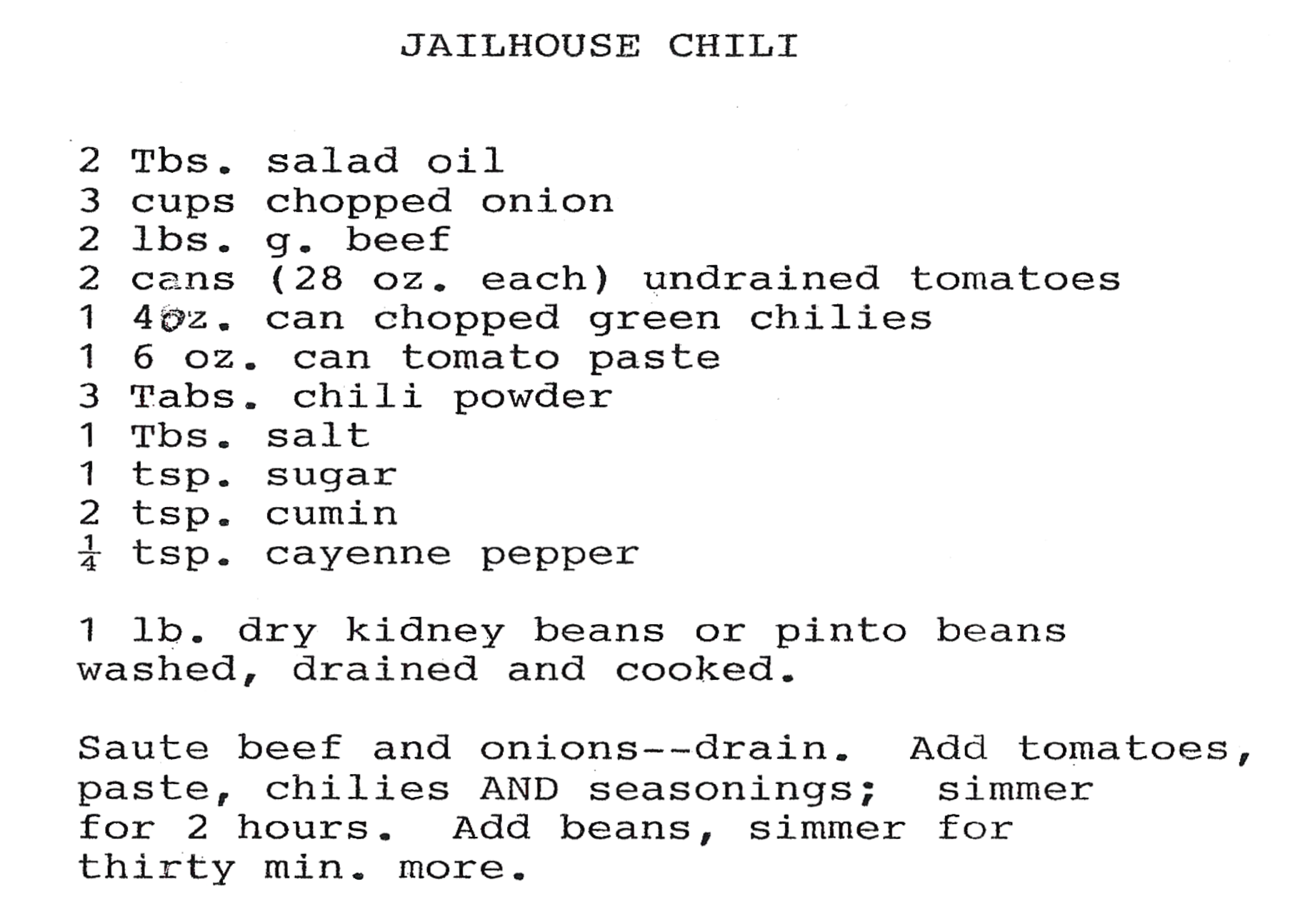 CJailhouse Chili Image